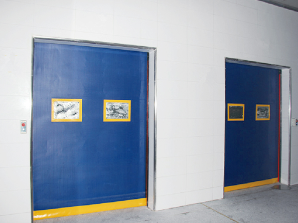 Open the door with a soft curtain